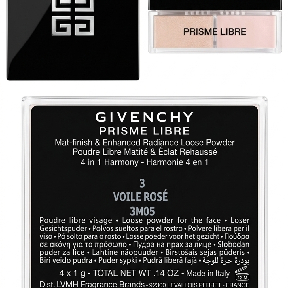 Givenchy Prisme Libre Powder Compact in Soft Pink and Champagne